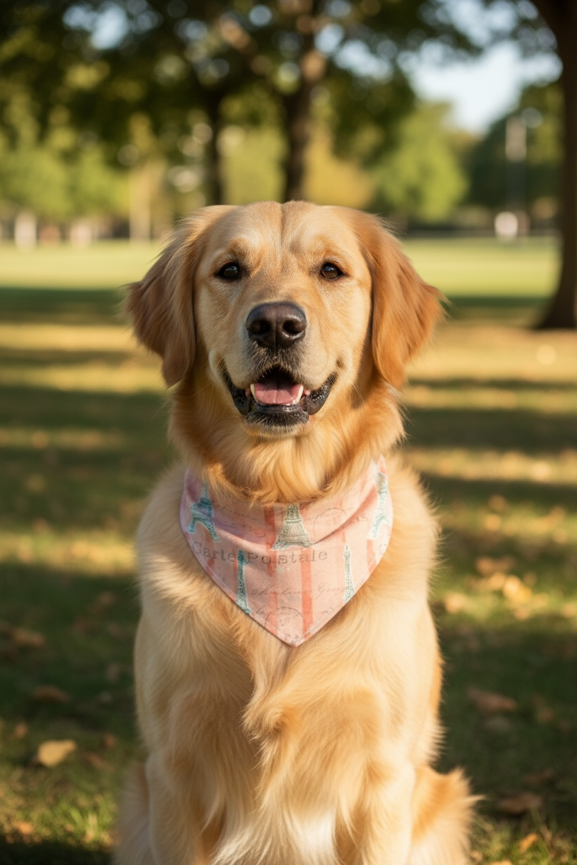 Handmade Scrunchie Dog Bandana - Comfortable & Stylish Pet Accessory